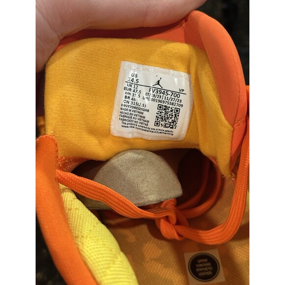 NIKE AIR JORDAN XXVIII 38 LOW "HEIRESS" TAXI-YELLOW SIZE 13 Men’s 14.5 W - Picture 11 of 12